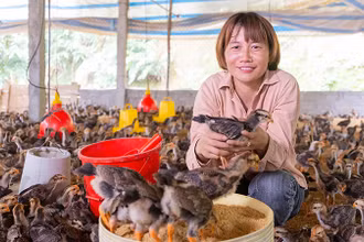 Phụ nữ tham gia Mô hình tiết kiệm tín dụng thôn bản tự quản (VSLA) tại Yên Bái giúp giảm nghèo. (Ảnh: CARE quốc tế tại Việt Nam)