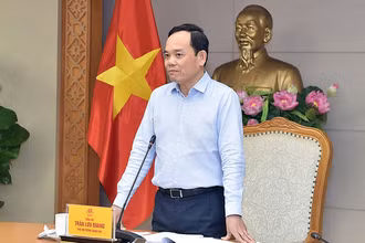 Phó Thủ tướng Trần Lưu Quang phát biểu tại cuộc họp. (Ảnh: VGP)