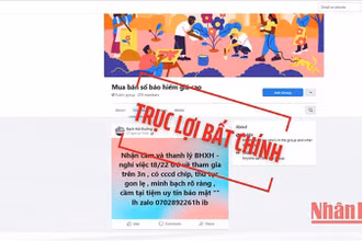 Thông tin của một nhóm mua, bán, cầm cố sổ bảo hiểm xã hội trên Facebook. (Đồ họa: Phương Nam)
