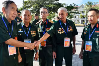 Các đại biểu dự Hội nghị biểu dương người có công với cách mạng tiêu biểu toàn quốc năm 2023 tại Thừa Thiên Huế, tháng 7/2023. (Ảnh: ĐĂNG KHOA) 