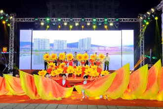 Chương trình nghệ thuật đặc sắc tại lễ khai mạc du lịch "Cô Tô - Dấu ấn đảo xanh" năm 2023.