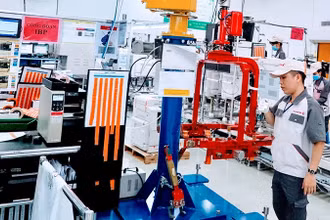 Người lao động tại doanh nghiệp ở Hải Phòng. (Ảnh: Quang Dũng)