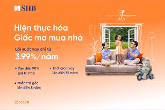 SHB tung gói vay ưu đãi lãi suất chỉ từ 3,99%/năm dành cho giới trẻ