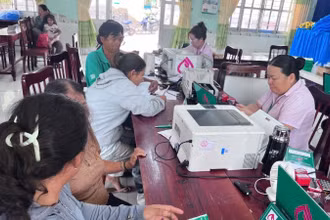 Điểm giao dịch xã của Ngân hàng Chính sách xã hội tỉnh Ninh Thuận.