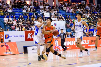 Danang Dragon giành chiến thắng trước chủ nhà Ho Chi Minh City Wings. (Ảnh: VBA)