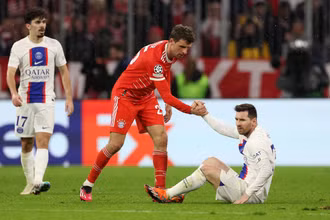 Messi không thể mang lại chiến thắng cho PSG trước Bayern Munich. (Ảnh: ESPN)