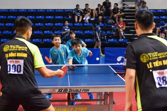 Những tay vợt nhí tại Giải bóng bàn quốc gia Báo Nhân Dân lần thứ 41