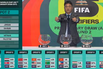 Lá phiếu bốc thăm của đội tuyển Việt Nam. (Ảnh: AFC)