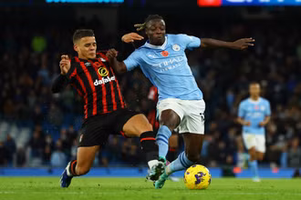 Man City có cơ hội trả "món nợ" thua Bournemouth 2-1 trong trận tứ kết FA Cup tuần này. (Ảnh: ManchesterCity)