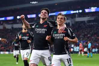 Arsenal giành chiến thắng đậm đà trước PSV. (Ảnh: Reuters).