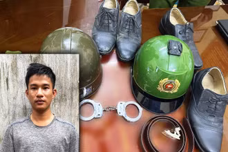 Đối tượng cùng tang vật liên quan hành vi giả danh Công an.