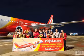 Vietjet vừa đón tàu bay thứ 111 về với đội tàu bay hiện đại của hãng.