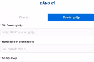 Giao diện tính năng đặt lịch đăng kiểm trực tuyến cho doanh nghiệp vận tải