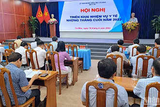 Hội nghị triển khai nhiệm vụ y tế những tháng cuối năm 2023 tại Cà Mau.