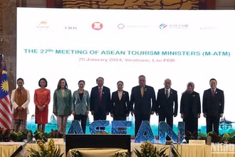 Hội nghị Bộ trưởng Du lịch ASEAN lần thứ 27 tại Lào. (Ảnh HẢI TIẾN)