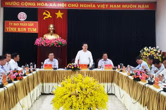 Bộ trưởng Huỳnh Thành Đạt phát biểu tại buổi làm việc,