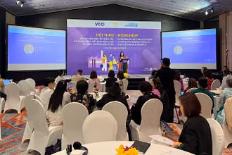 Toàn cảnh hội thảo Đầu tư và Kinh tế chăm sóc: Giải pháp thúc đẩy bình đẳng giới và tăng trưởng bền vững.
