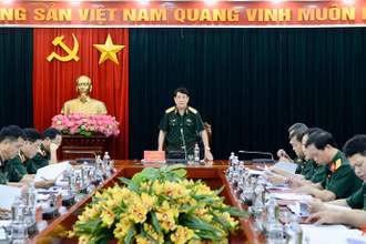 Đại tướng Lương Cường chủ trì Hội nghị Ban Chủ nhiệm Tổng cục Chính trị