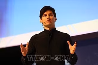 Tỷ phú sáng lập Telegram Pavel Durov phát biểu tại một hội nghị ở Barcelona, Tây Ban Nha ngày 23/2/2016. (Ảnh: Getty Images/TTXVN)