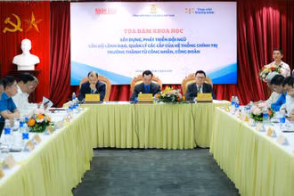 Tọa đàm do Tổng Liên đoàn Lao động Việt Nam phối hợp Báo Nhân Dân, Tạp chí Cộng sản tổ chức.