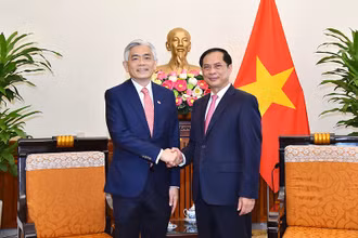 Bộ trưởng Ngoại giao Bùi Thanh Sơn đã tiếp Thứ trưởng Thường trực Bộ Ngoại giao Singapore Albert Chua.