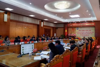 Toàn cảnh “Hội nghị công bố kết quả Bộ chỉ số đánh giá năng lực cạnh tranh (DCCI) tỉnh Lạng Sơn 2023”.