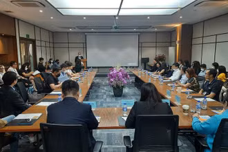 Quang cảnh buổi kết nối giao thương giữa doanh nghiệp Việt Nam và Singapore.