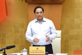 Thủ tướng Phạm Minh Chính phát biểu tại phiên họp.