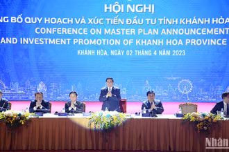 Quang cảnh Hội nghị công bố quy hoạch và xúc tiến đầu tư tỉnh Khánh Hòa năm 2023.