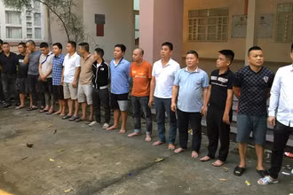 Các đối tượng bị bắt giữ.