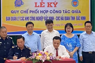 Cục Hải quan tỉnh Bắc Ninh và Ban Quản lý các Khu công nghiệp tỉnh Bắc Ninh ký Quy chế phối hợp.
