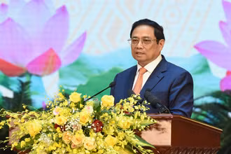 Thủ tướng Phạm Minh Chính phát biểu tại buổi lễ.