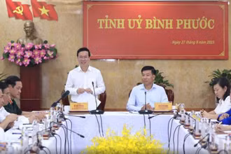 Chủ tịch nước Võ Văn Thưởng làm việc với Tỉnh ủy Bình Phước về công tác quốc phòng–an ninh, đối ngoại và cải cách tư pháp.