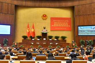 Quang cảnh hội nghị nghiên cứu, học tập, quán triệt Nghị quyết Hội nghị Trung ương 8, khóa XIII. (Ảnh: ĐĂNG KHOA)