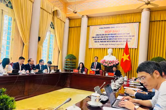 Quang cảnh buổi họp báo.