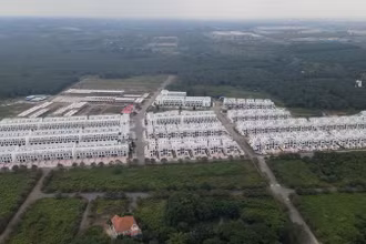 Toàn cảnh Dự án khu dân cư Tân Thịnh.