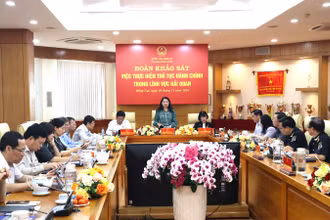 Quang cảnh buổi làm việc tại Cục Hải quan tỉnh Đồng Nai.