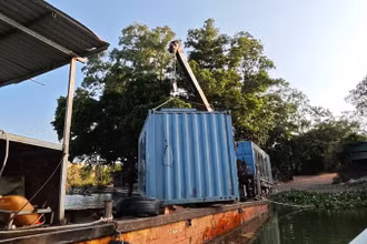 Tháo dỡ các kiểu nhà bungalow trên đảo Đồng Trường.