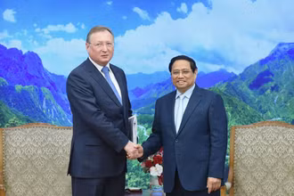 Thủ tướng Phạm Minh Chính tiếp ông Kudryashov, Tổng giám đốc Công ty dầu khí Zarubezhneft (LB Nga). 