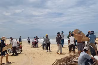 Khu vực phát hiện thi thể nạn nhân.