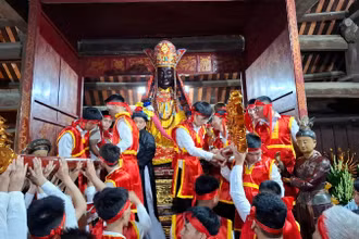 Nghi thức hạ tòa phong áo Tượng Phật Pháp Vân.