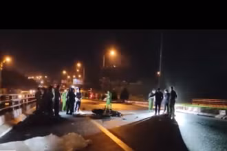 Hiện trường vụ tai nạn.