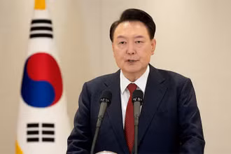 Tổng thống Hàn Quốc Yoon Suk Yeol phát biểu tại Văn phòng Tổng thống, Seoul, Hàn Quốc, ngày 12/12/2024. (Ảnh: Reuters)