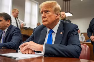 Cựu Tổng thống Mỹ Donald Trump trong phiên xét xử tại New York, ngày 30/5/2024. (Ảnh: Reuters)
