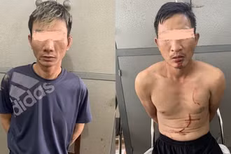 2 đối tượng cướp tiệm vàng Lương Văn Đạt (trái) và Nguyễn Văn Doanh.