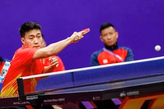 Nguyễn Anh Tú và các đồng đội đang tập trung cao độ cho vòng loại Olympic. (Ảnh: Minh Minh)