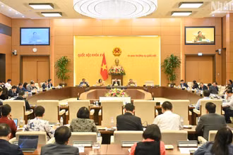 Quang cảnh cuộc họp tại Nhà Quốc hội.