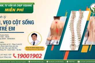 Bệnh viện Hữu nghị Việt Đức khám sàng lọc miễn phí và phẫu thuật điều trị gù vẹo cột sống ở trẻ em