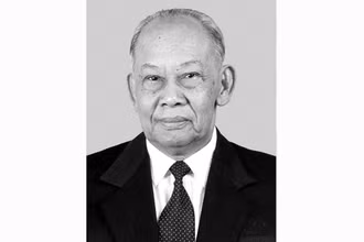 Đồng chí Đại tướng Khamtay Siphandone, nguyên Chủ tịch Ban Chấp hành Trung ương Đảng Nhân dân cách mạng Lào, nguyên Chủ tịch nước Cộng hòa dân chủ nhân dân Lào. (Ảnh: TTXVN phát)