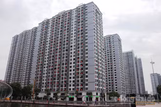 [Video] Chung cư tại Hà Nội rực rỡ cờ đỏ sao vàng